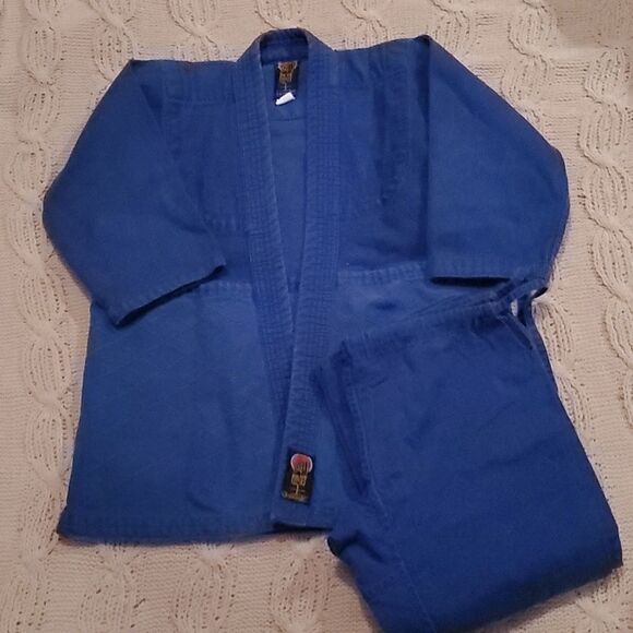 Proforce Gladiator BJJ Blue Jiu Jitsu Gi Set Youth #1 - Picture 1 of 12